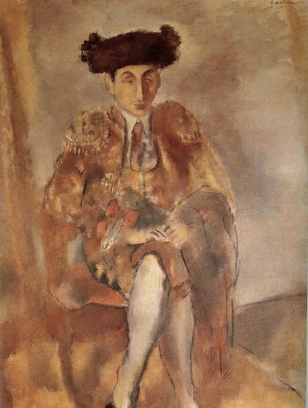 Jules Pascin Portrait of  FeleXidehabao wearing matador-s dress